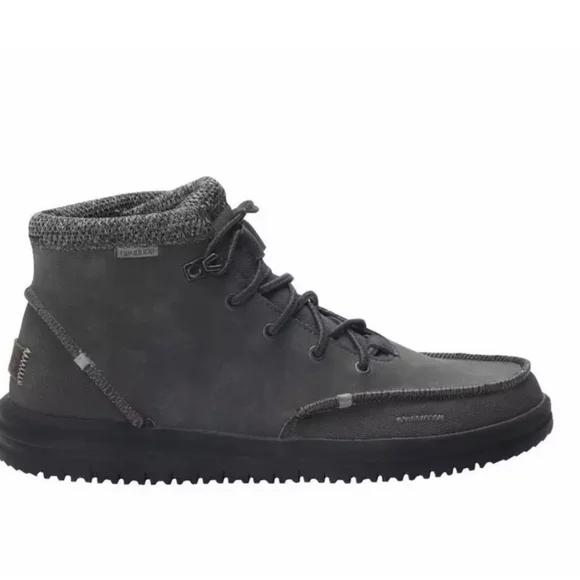 Hey Dude Men\'s Bradley Granite Gray Suede High Top Ankle Boots Shoes Sz 9 Hey Dude Bradley Boot Granite Grey Ankle High Shoe Men Size  main image 2
